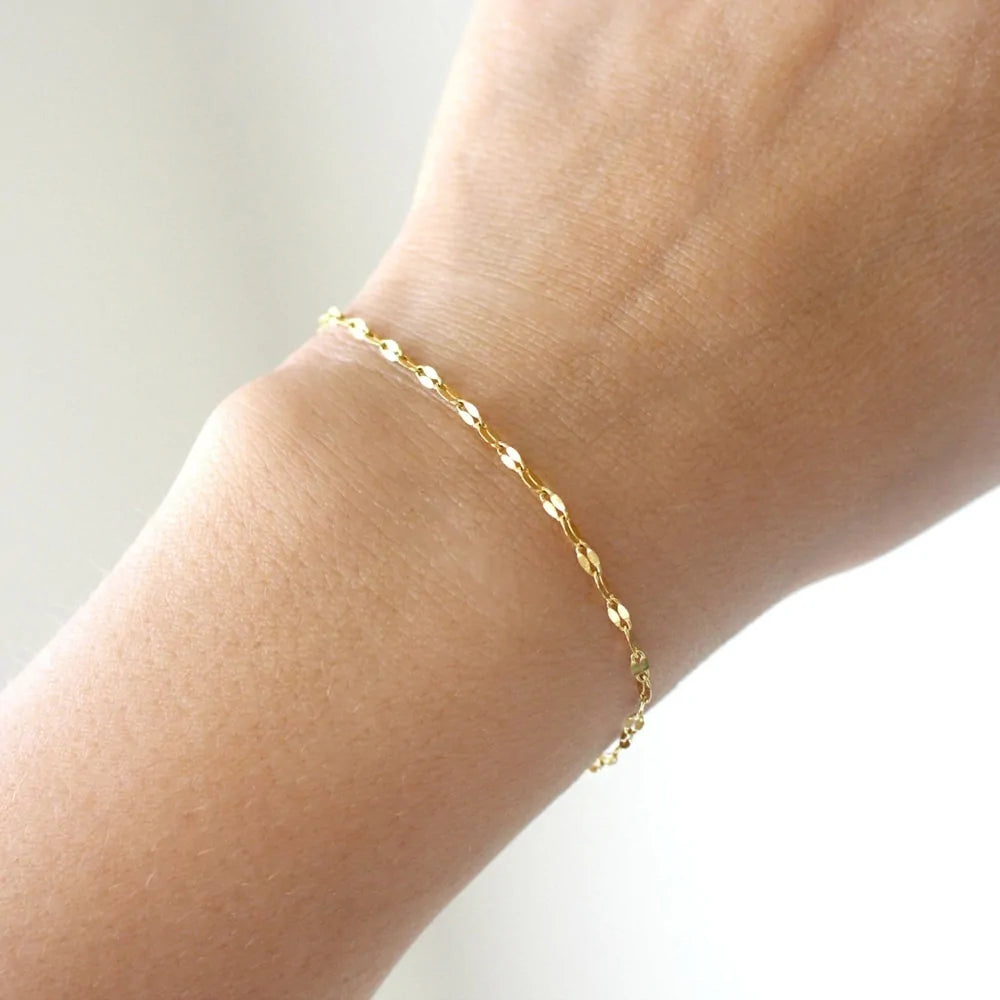 Adjustable Gold Stainless Steel Bracelets for Women